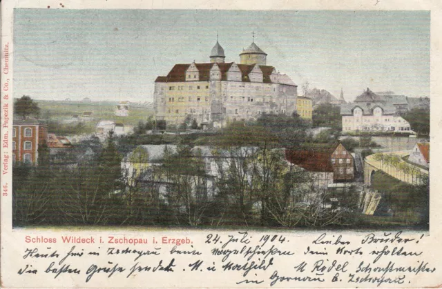 Postkarte - Schloss Wildeck i. Zschopau / Erzgebirge (15)