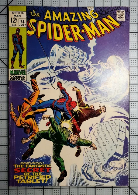 AMAZING SPIDER-MAN #74 1969 MID GRADE Cleaned and Pressed!