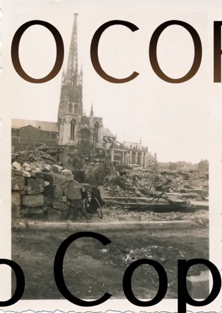 Foto Frankreich Kirche Kathedrale  in Rouen Zerstörungen   X8