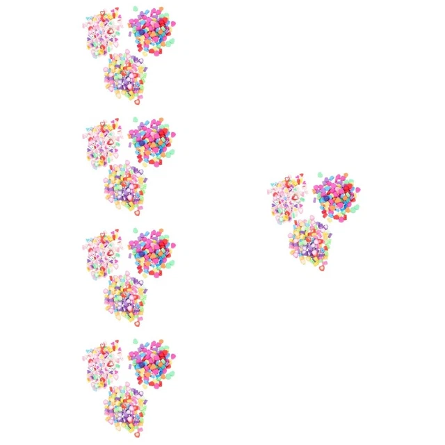 1500 Pcs Clay Spacer Bead Soft Clay Loose Beads Heart Bracelet Manual
