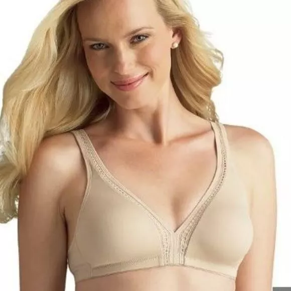 Warner's Wirefree Bra with Lift Back Smoothing Silky Bump Pad Two Toned  1375S 