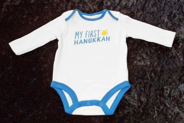 Carters My First Hanukkah Infant Bodysuit for Jewish Baby (3 Months-12 Months)