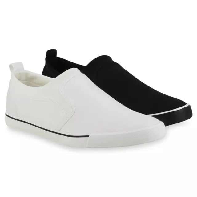 Herren Sneaker Slip Ons Slippers Flache Bequeme Schlupf 835049 Schuhe