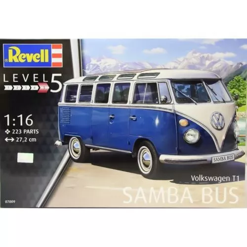 Kit Revell 1:16 Furgone Volkswagen T1 Samba Bus Lunghezza 27,2 Cm    Art 07009