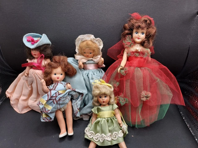 Antique Vintage Bisque Doll Lot 2 Hollywood Dolls 1 Sleepy See All Pics As is