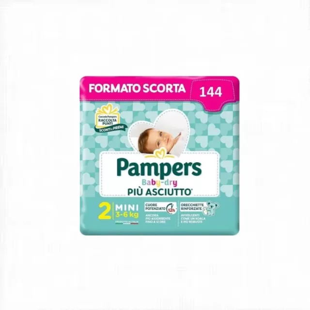 Pampers Baby Dry 2 Mini 3-6Kg 144 Pannolini