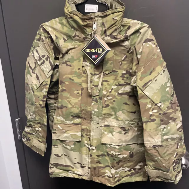 USGI APECS ECWS GoreTex OCP Multicam Cold Wet Weather Parka - Medium Short - NEW