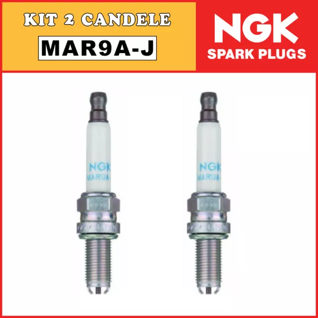 Set 2 Bougies [ NGK ] MAR9A-J pour Ducati Monster 821 (2014-2015-2016-2017)