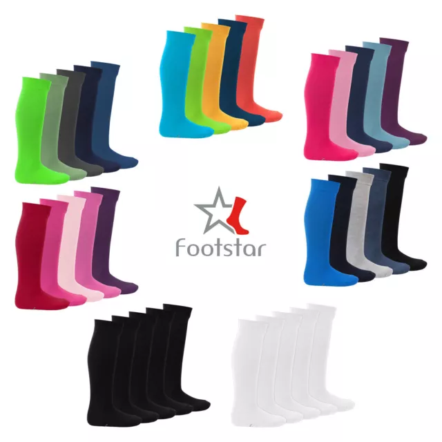 Footstar Kinder Kniestrümpfe (5 Paar) Lange Socken für Mädchen und Jungen