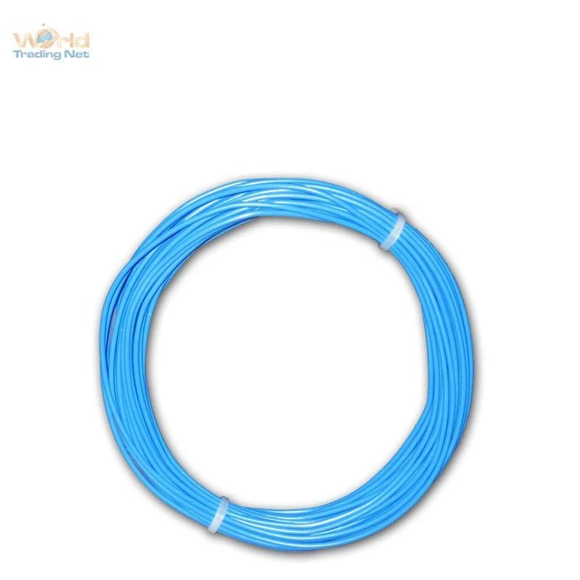 ( 0,60€/ M) 10m Galon Bleu Câble Cœur Unique Flexible 0, 5mm², Fil Toronné, Lize