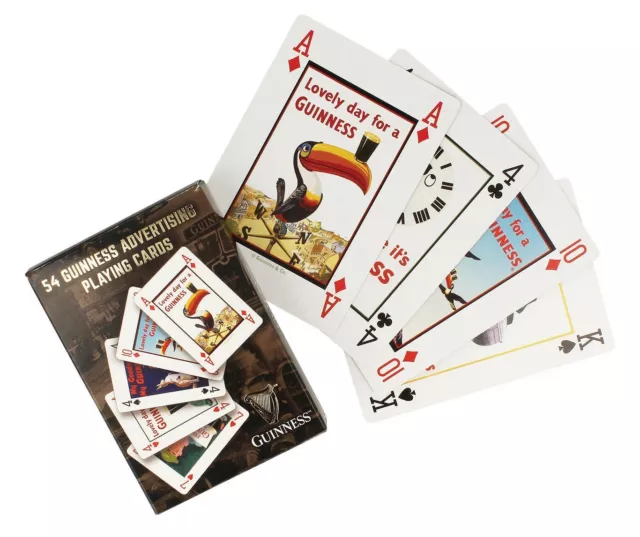 Guinness Advertising History set of 52 playing cards + jokers (sg)