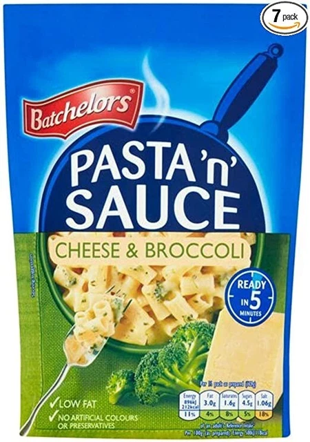 Batchelors Pasta 'n' Salsa Formaggio & Broccoli Confezione 99 g da 7 (PM £1,19)