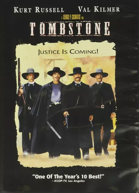 Tombstone - Kurt Russell, Val Kilmer, Sam Elliott, Bill Paxton,   New DVD