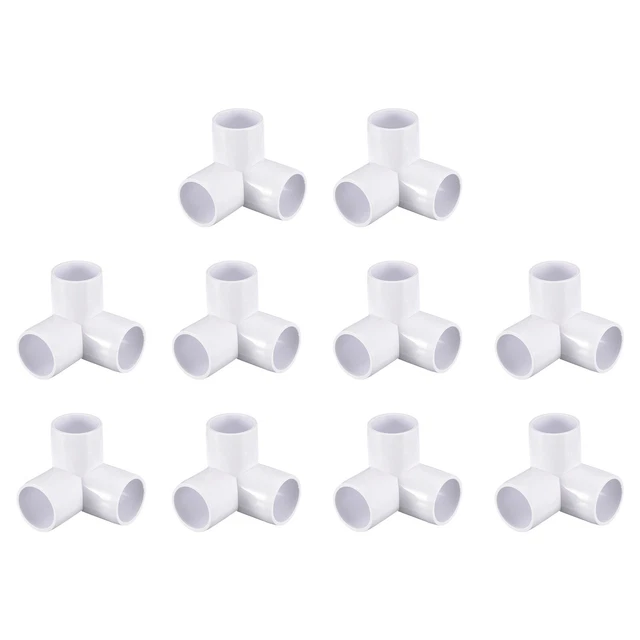 24Pack 3 Way PVC Elbow Fittings, 3/4 Inch PVC Pipe Fitting Connectors