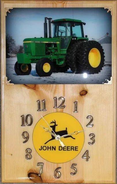 John Deere 4440 Wood Wall Clock