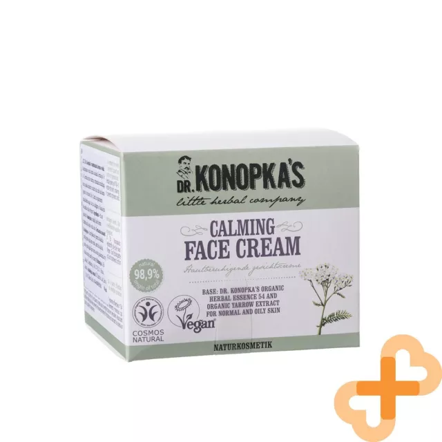 Dr.KONOPKA'S Calmant Crème Visage pour Normal Et Peau Grasse 50ml Végétalien