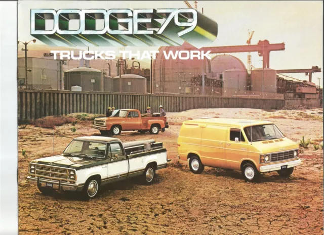 1979 Dodge Pickup, D-50 Pickup, Vans,  & Kary Van Dealer Sales Brochure catalog