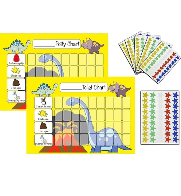 KIDS2LEARN POTTY TRAINING Reward Chart Pack Toilet Training Chart for