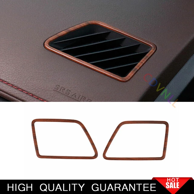 For Lexus RX300 450h 2015-2022 Peach Wood Grain Dashboard L&R Air Outlet Vent 2*