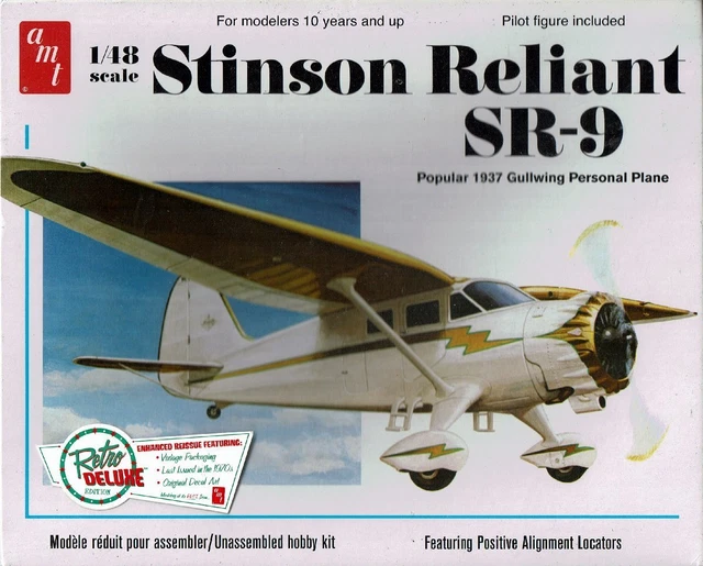 Stinson Reliant Sr-9 Gull Wing 1/48 Amt