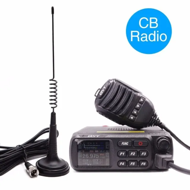 QYT CB-27 CB Radio 26.965-27.405MHz AM/FM 12/24V 4W Shortware Citizen Band