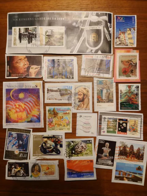 75G Excellent Worldwide Kiloware Stamps On Paper