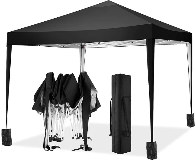 Faltpavillon 3x3m Pop Up Pavillon Gartenzelt Gartenpavillon Partyzelt UV-Schutz