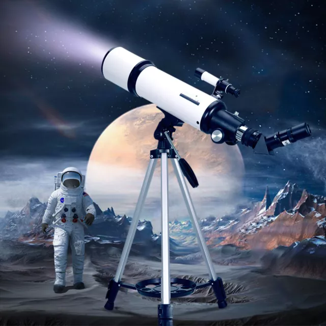 Moon-watching Telescope 150X Travel Telescope Child Birthday Gift (White) 2