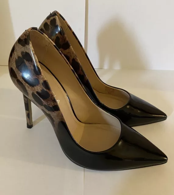 KURT GEIGER CARVELA Alice Stiletto Heels Black Leopard Print UK 4 Worn Once 15.00 PicClick UK