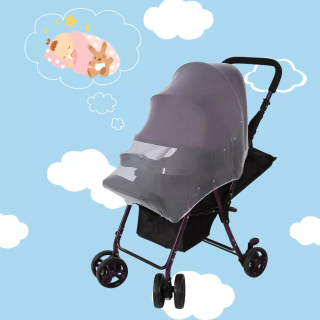 Baby Infant Stroller Pushchair Pram Mosquito Fly Insect Net Mesh Buggy Cover 3