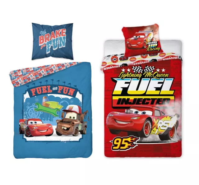 2tlg. Bettwäsche Cars 3 Autos 135x200 Lizenz Disney 100% Baumwolle