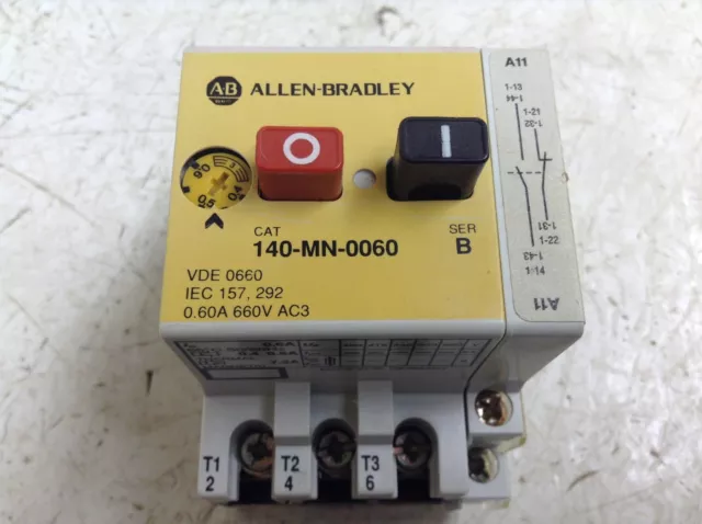 Allen Bradley 140-MN-0060 Manual Motor Starter 0.4 - 0.6 amp 140-MN (TB) 2