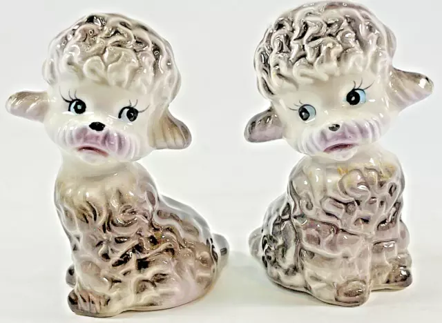 Vintage Anthropomorphic Sheep Lambs Dogs Puppies Animals Salt and Pepper Shakers