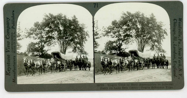 WAR OF 1812 BATTLE OF LAKE ERIE WAGON OF DUPONT POWDER FOR CMDR PERRY 16729 ve71