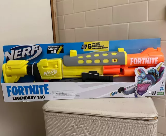  Nerf Fortnite Legendary TAC Blaster, Yellow Glow Wrap