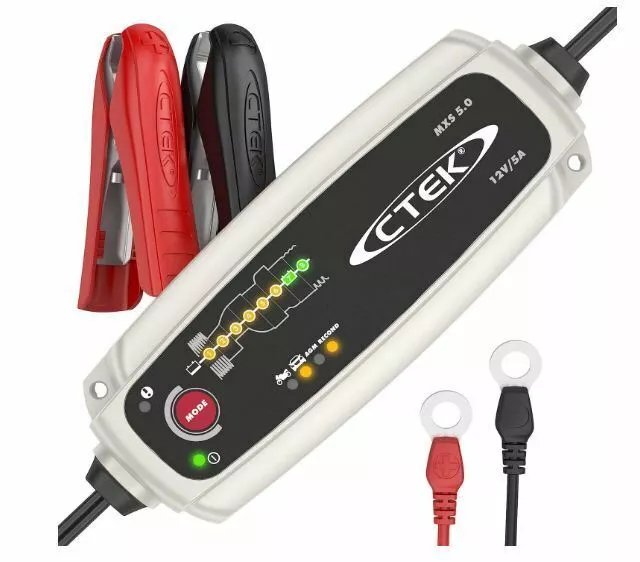 CTEK MXS 5.0 12V 5A Chargeur et entretien de Batterie moto auto compatible AGM -