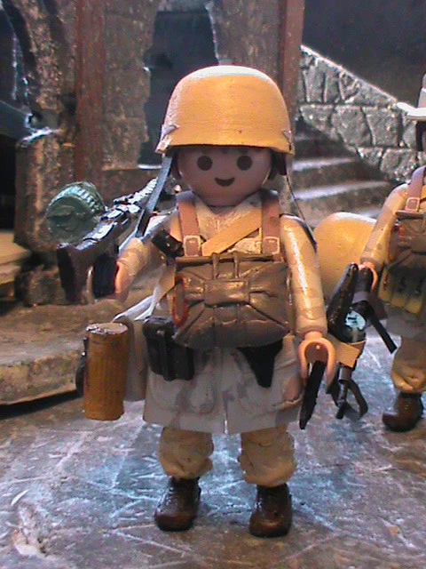 PLAYMOBL Custom WW2 SOLDAT DE L'ARMÉE AMÉRCANE PARACHUTSTE SECONDE