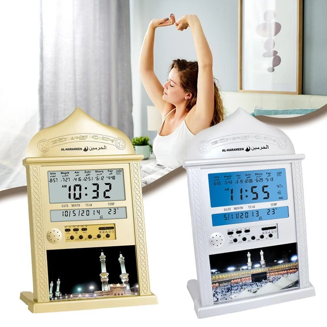 CALENDAR MUSLIM PRAYER Wall Clock Alarm Home Decorﻬ ;й EUR 39,90