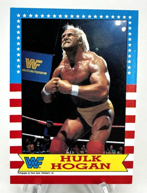 HULK HOGAN 1987 WWF Wrestling Stars Topps Trading Card #3 WWE WCW NWO ...