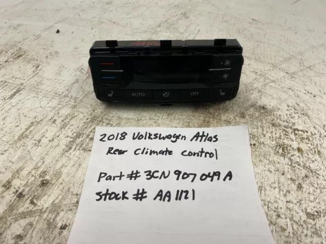 18 19 VW Atlas Riscaldamento AC A/C Climatizzatore Pannello Per Retro Sedile