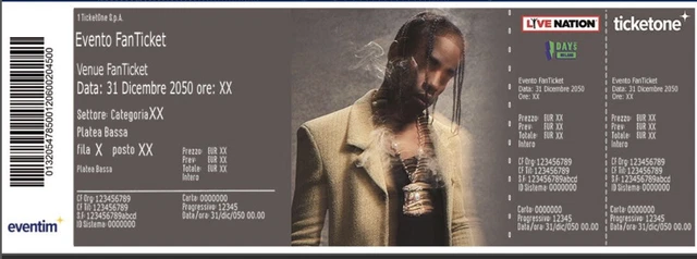 2 Biglietti Travis Scott 30/06/2023 Ippodromo SNAI Milano - Posto Unico GIALLO