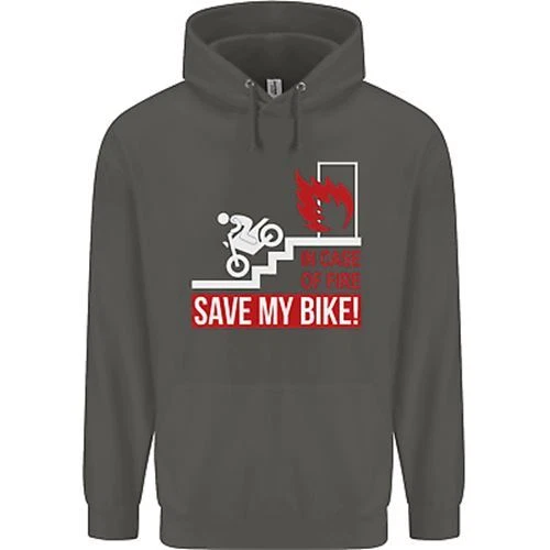 Felpa con cappuccio emergenza moto biker moto bambini 12