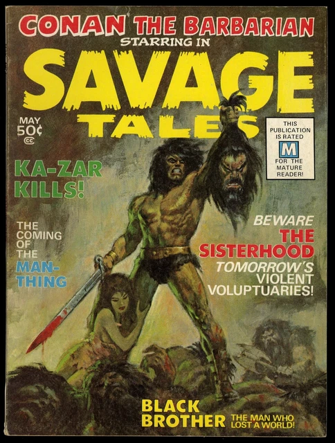 Savage Tales #1 FN+ 6.5 1st Appearance Origin Man-Thing! Roy Thomas! Marvel 1971