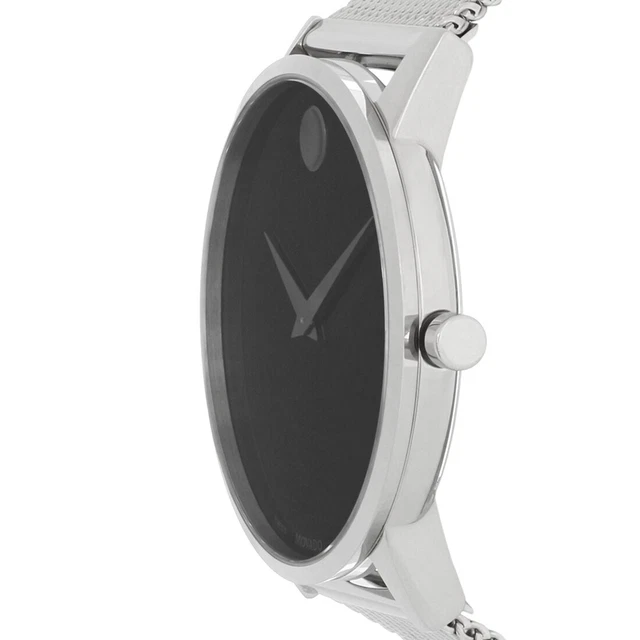 Movado Museum Classic Series Mens Black Dial Swiss Quartz Watch 0607219 2