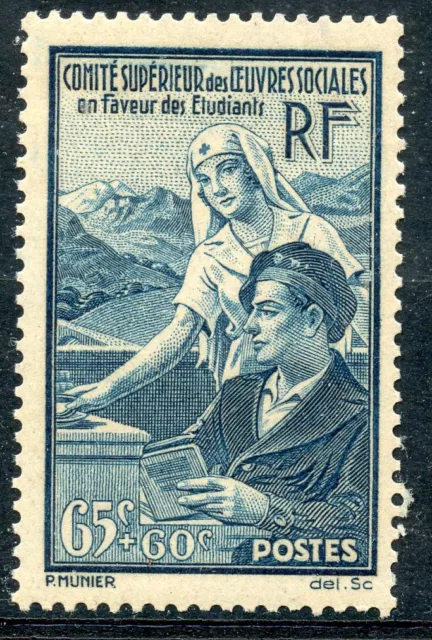 Stamp / Timbre De France Neuf Luxe N° 417 ** Oeuvres Sociales Etudiants