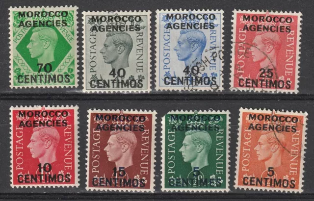 Morocco Agencies 1937-52  Collection of 8  mint hinged and used
