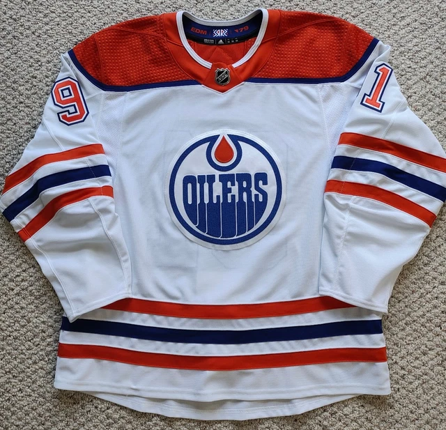 NHL GAME WORN Edmonton Oilers Reverse Retro Jersey #91 Gaeton