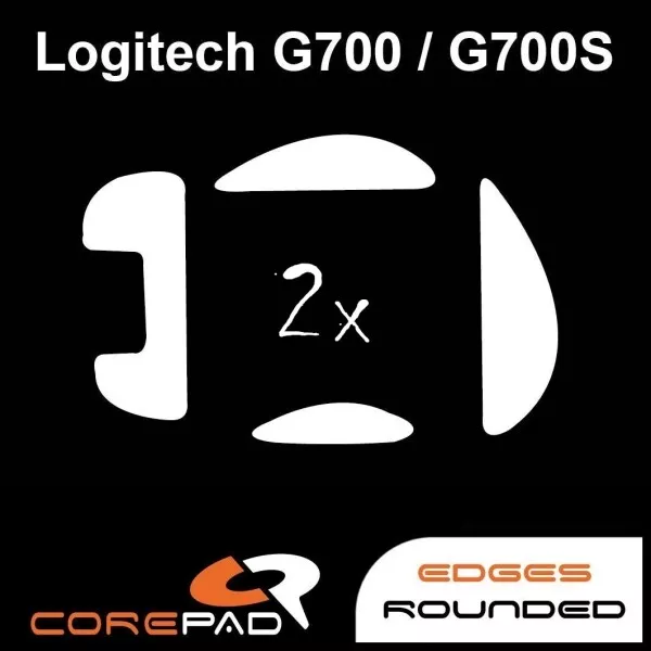 Corepad Skatez Logitech G700 G700S remplacement pieds de souris hyperglides PTFE téflon