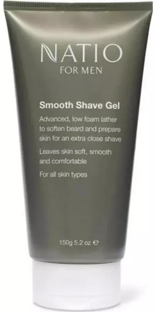 Natio Men Smooth Shave Gel 150g *+with FREE SHIPPING AU