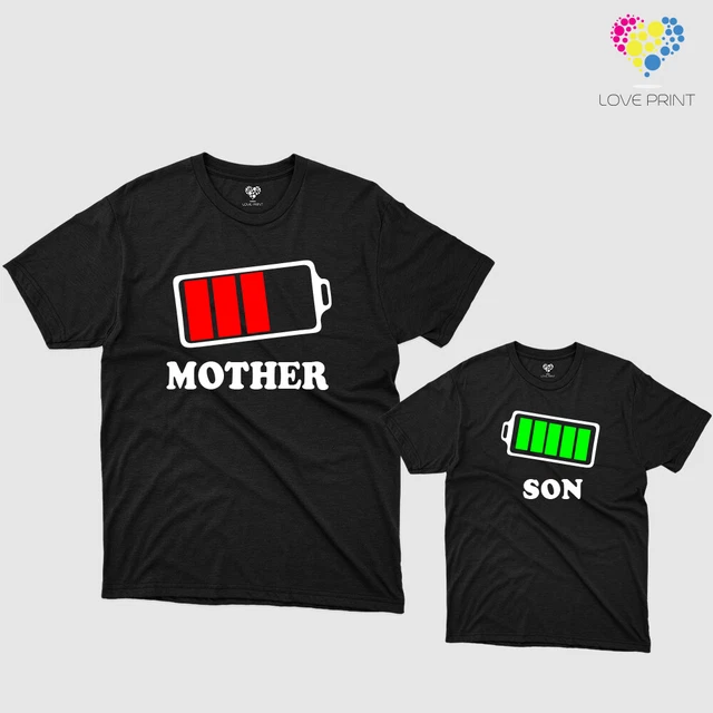 Abiti coordinati per mamma e figlio, abbigliamento per mamma e me, camicie coordinate per madre e figlio, magliette per la festa della mamma, set per la famiglia, regali per neomamme - SA625-626
